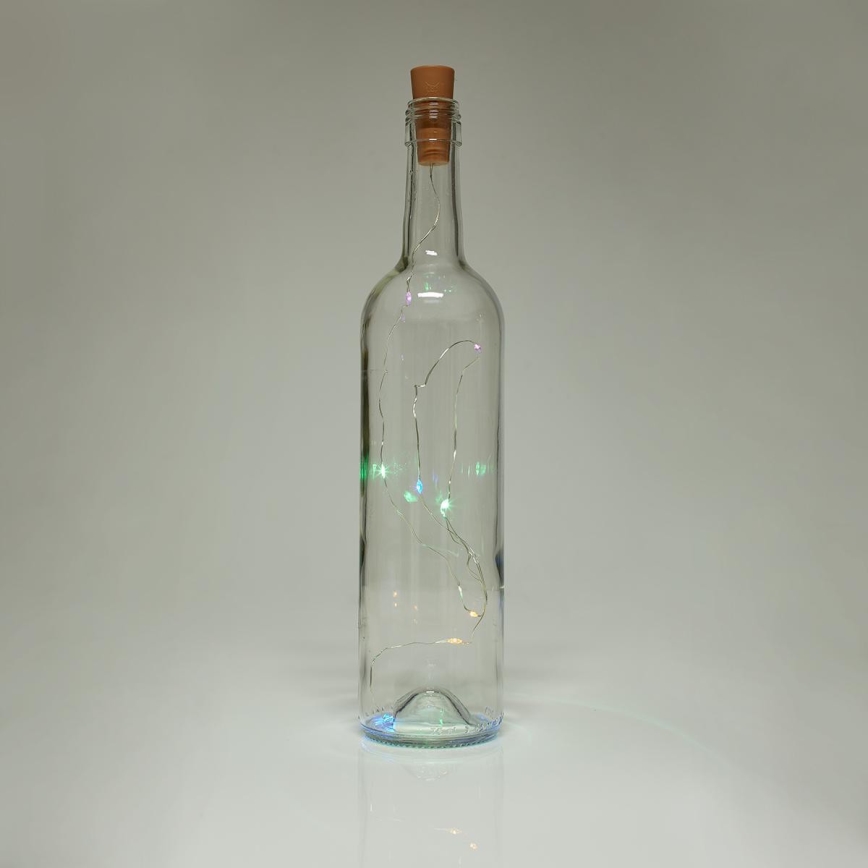 Cadena decorativa LED con tapón para botella 8xLED/3xLR44 IP44 0,798 m