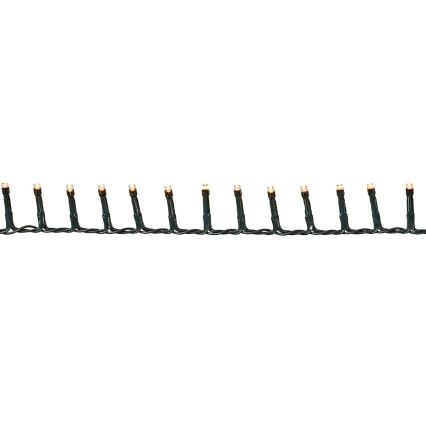 Guirnalda LED para exterior 400 LEDs/7 funciones 11 m IP44 blanco cálido