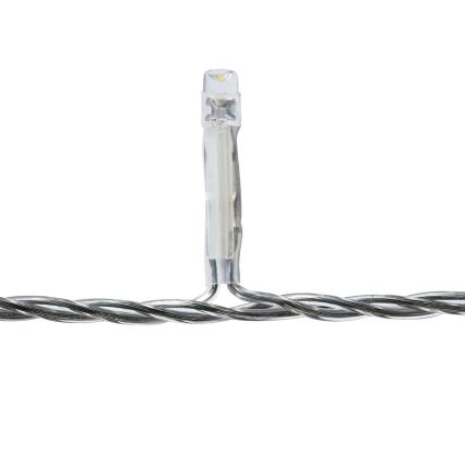 Cortina LED para exterior 180xLED/7 funciones 10,9m IP44 blanco frío