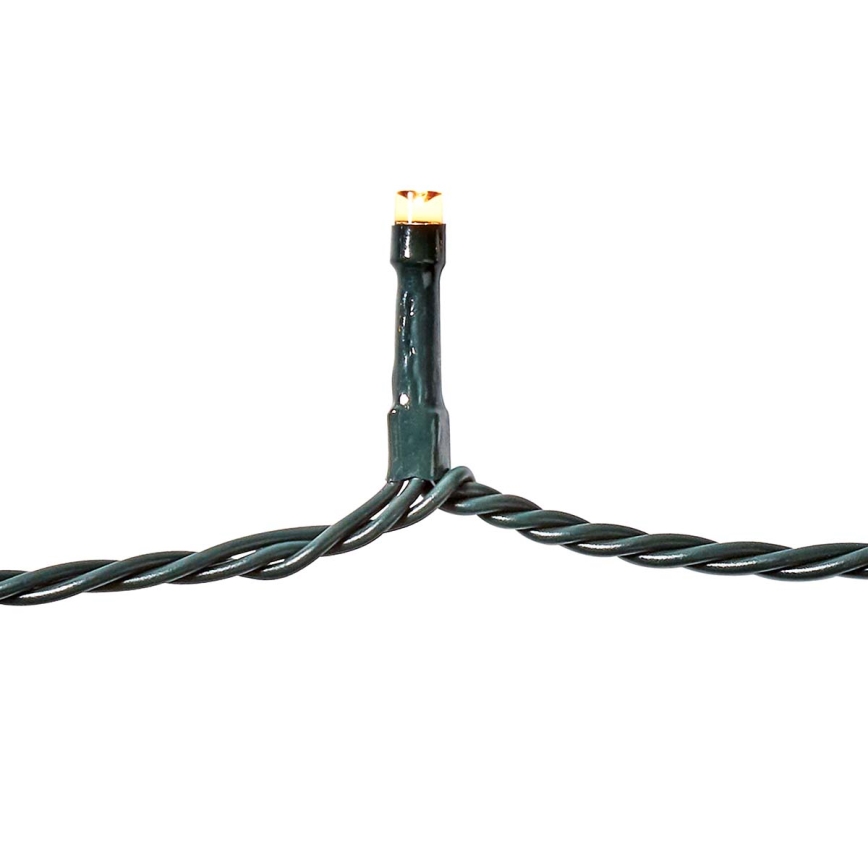 Cadena de luces LED para exterior 180xLED/7 funciones 16,5m IP44 blanco cálido