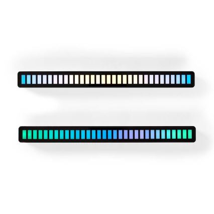 SET DE 2 lámparas de mesa recargables LED RGB LED/250 mAh