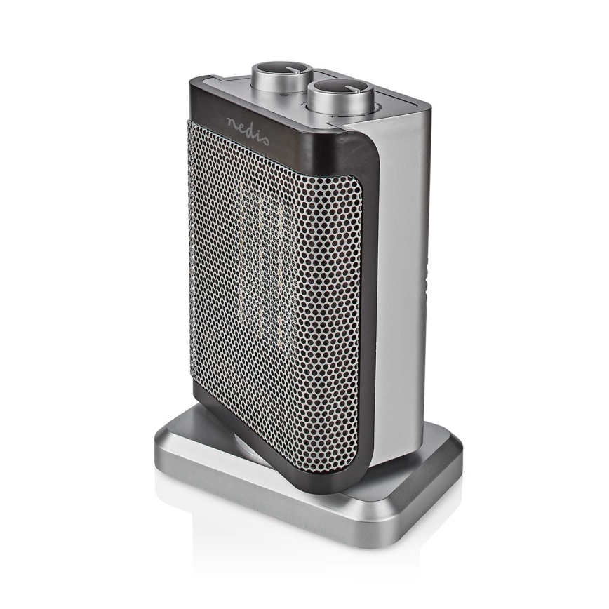 Ventilador con resistencia cerámica 1000/1500W/230V plata