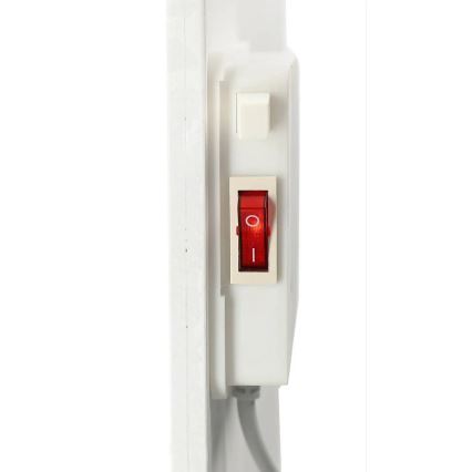 Panel calefactor infrarrojo con pantalla LCD 425W/230V IP44 blanco