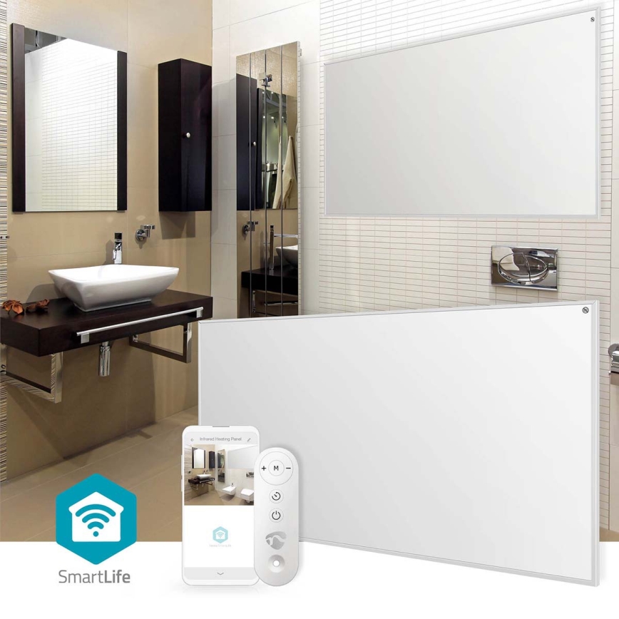 Panel calefactor infrarrojo 700W/230V 120x62 cm IP44 Wi-Fi Tuya + mando a distancia