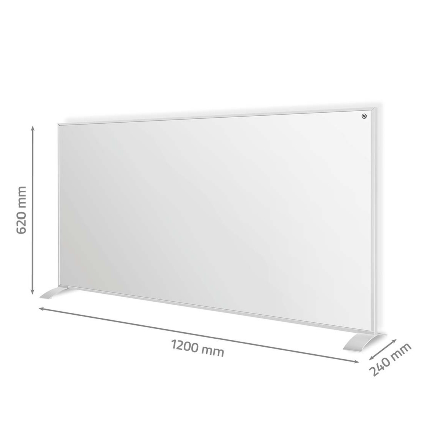 Panel calefactor infrarrojo 700W/230V 120x62 cm IP44 Wi-Fi Tuya + mando a distancia
