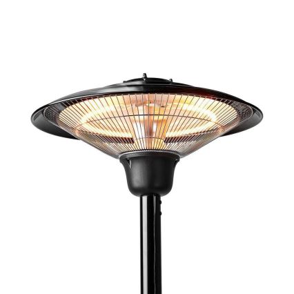 Calefactor eléctrico exterior + soporte 200 cm 1500W/230V calefactor infrarrojo para terraza IP34