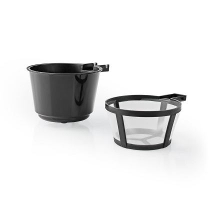 Cafetera para una taza de 0,4 l con temporizador y taza de viaje