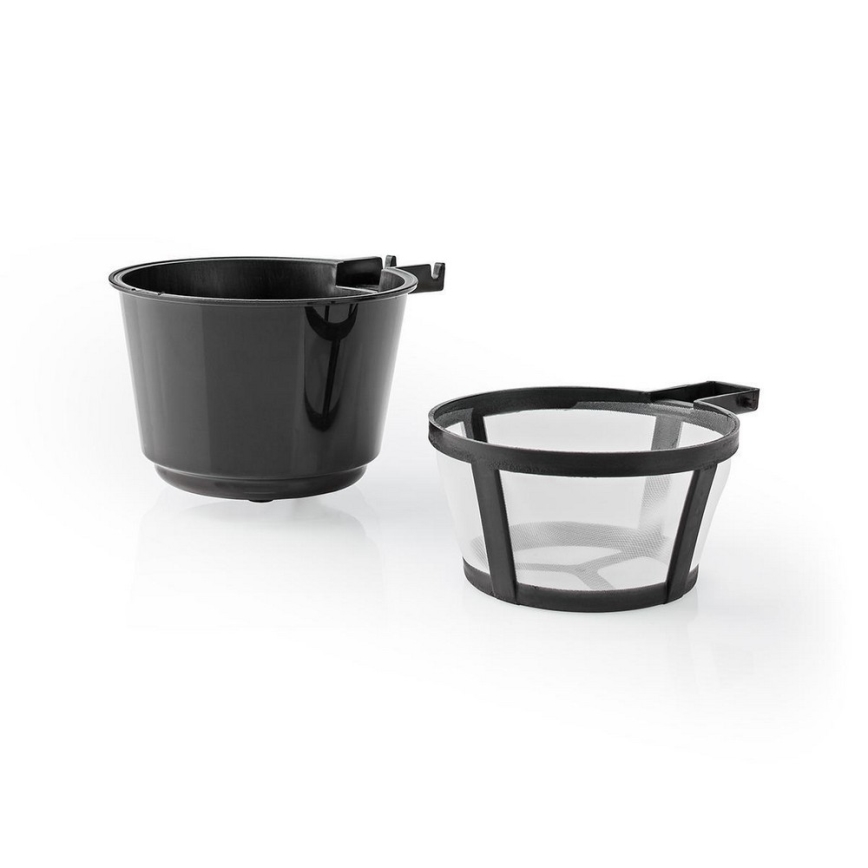 Cafetera para una taza de 0,4 l con temporizador y taza de viaje