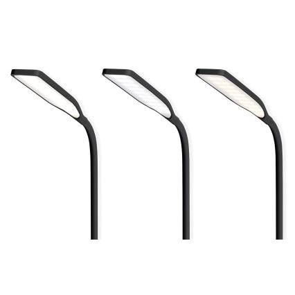 Lámpara de mesa LED flexible táctil regulable con carga inalámbrica de 15W Qi LED/5,5W/230V 2700-6500K negro