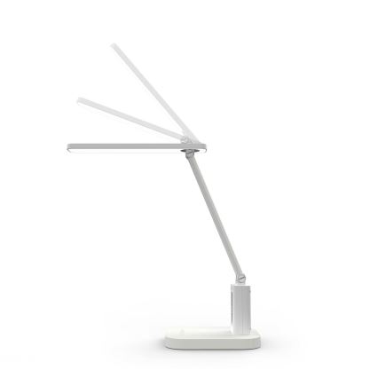 Lámpara de mesa LED recargable y regulable con control táctil y pantalla LED/7,5W/1200 mAh 3000/4000/5700K CRI 90 blanco