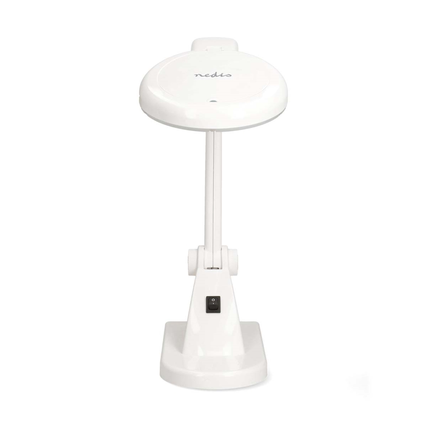 Lámpara de escritorio LED con lupa LED/6W/230V blanca