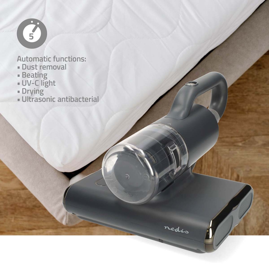 Aspirador de mano con luz UV para colchones y tapicería 30 kPa 500W/230V