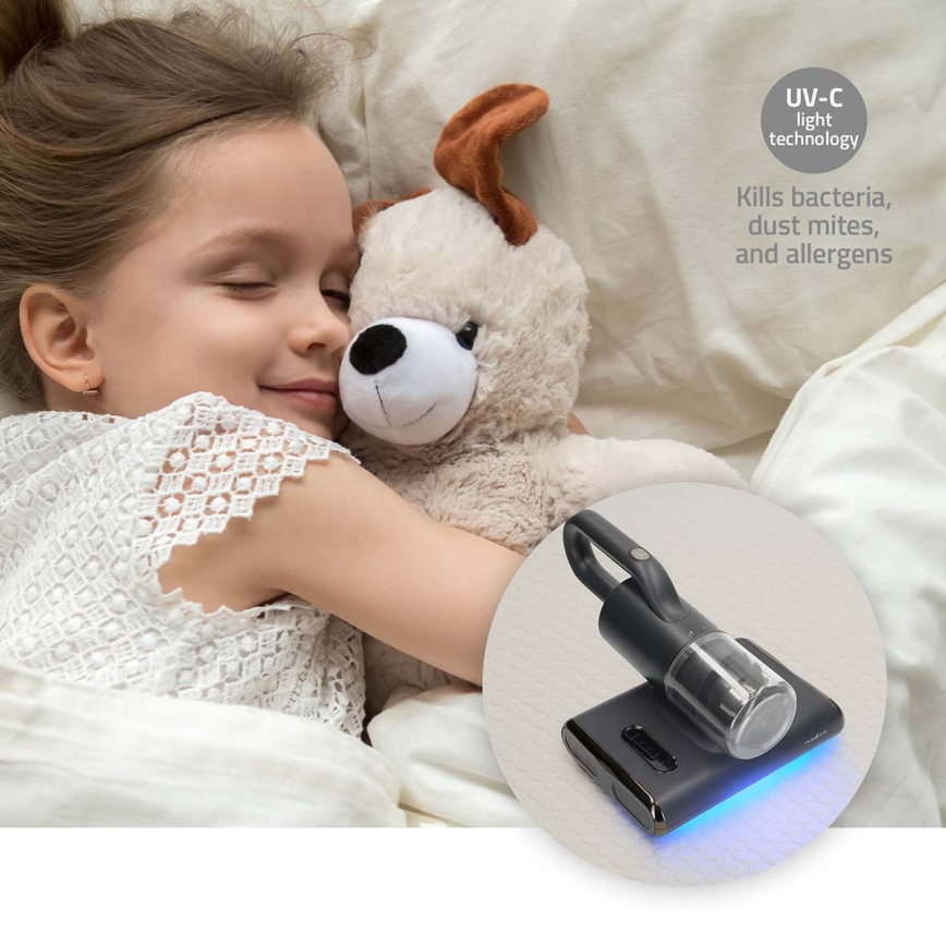Aspirador de mano con luz UV para colchones y tapicería 30 kPa 500W/230V