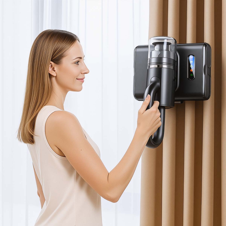 Aspirador de mano con luz UV para colchones y tapicería 30 kPa 500W/230V