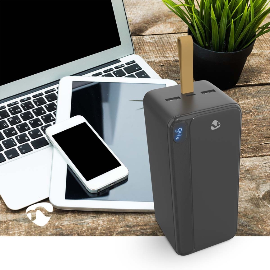 Batería externa con pantalla LED y Power Delivery 30 000 mAh