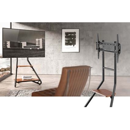 Soporte de suelo para TV 37-75 negro/marrón