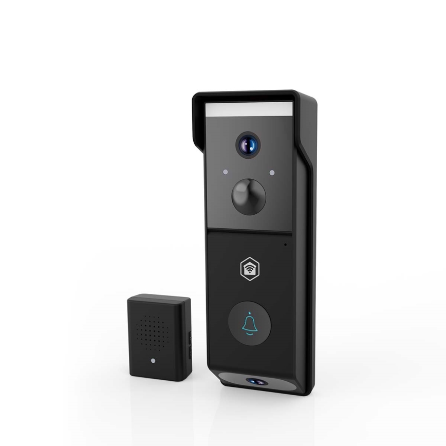 Timbre de vídeo con sensor de movimiento SmartLife, batería de 4400 mAh, 2x Full HD 1080p, IP54, Wi-Fi Tuya