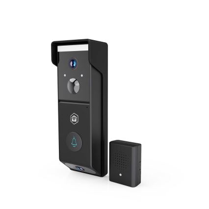Timbre de vídeo con sensor de movimiento SmartLife, batería de 4400 mAh, 2x Full HD 1080p, IP54, Wi-Fi Tuya