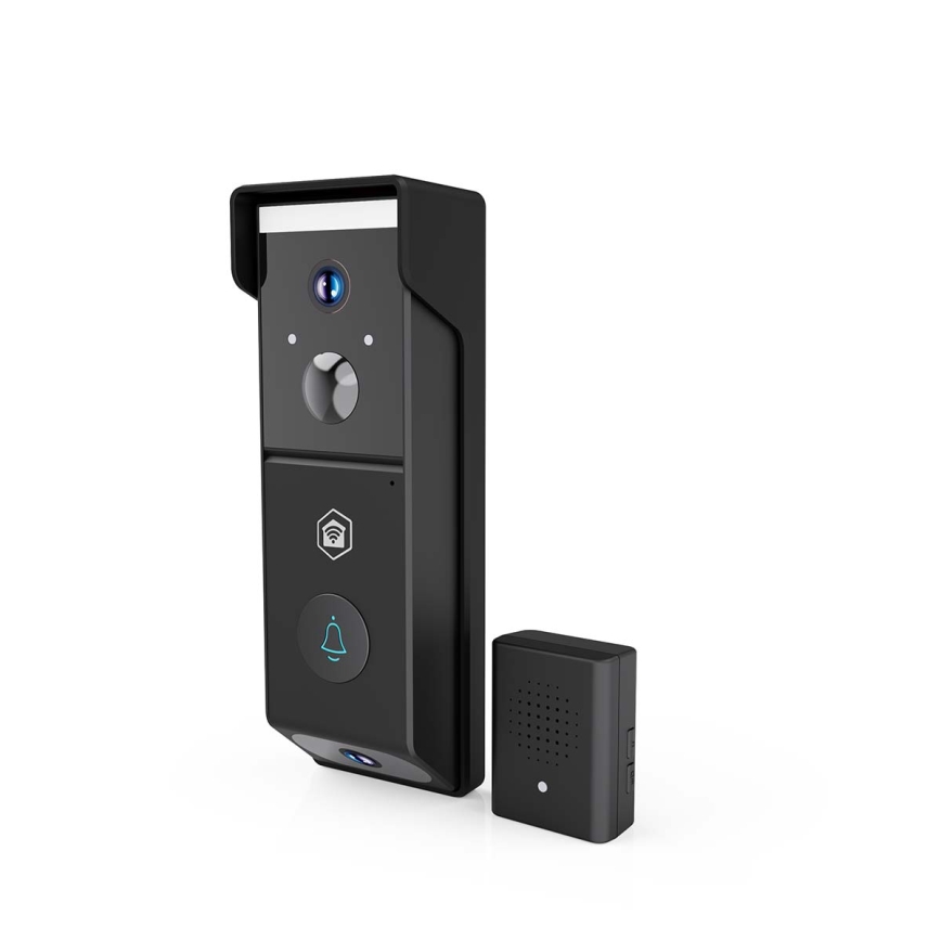 Timbre de vídeo con sensor de movimiento SmartLife, batería de 4400 mAh, 2x Full HD 1080p, IP54, Wi-Fi Tuya