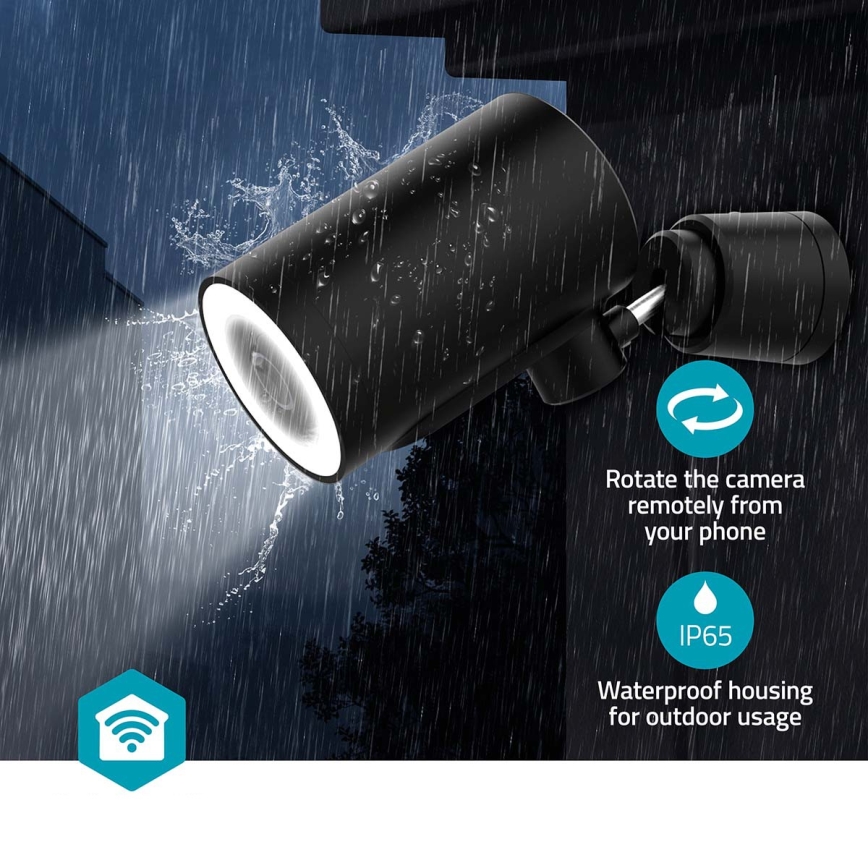 Cámara inteligente para exteriores SmartLife 5V 4K 8MP 3840x2160p IP65 Wi-Fi Tuya