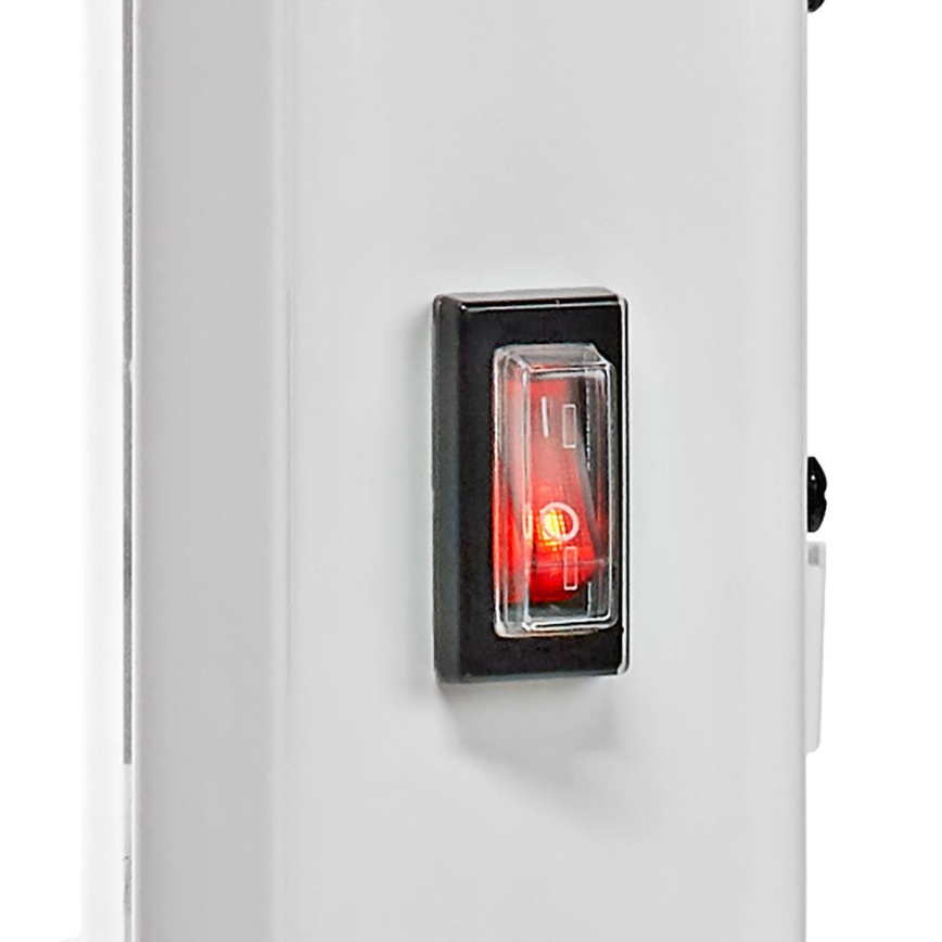 Calefactor/convector eléctrico 2000 W/230 V, Wi-Fi, IP24, con termostato