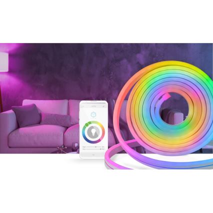 Tira LED RGB regulable para exterior SmartLife 6m LED/32W/230V Wi-Fi IP65 + mando a distancia