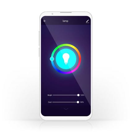Pack de 2 bombillas LED RGBW regulables SmartLife E27/9W/230V Wi-Fi 2700-6500K