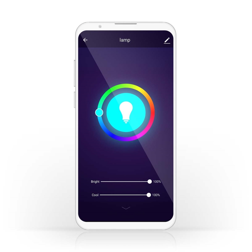 Pack de 2 bombillas LED RGBW regulables SmartLife E27/9W/230V Wi-Fi 2700-6500K
