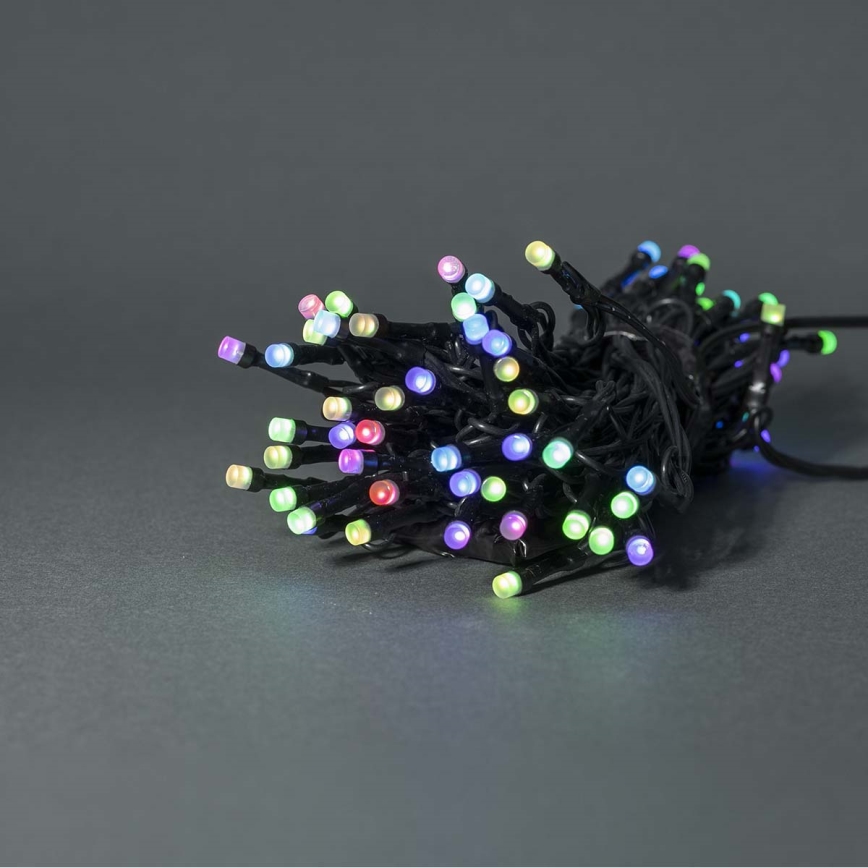 Cadena LED RGB para exterior, 42 LED / 8 modos, 8 m, IP65, Wi‑Fi Tuya