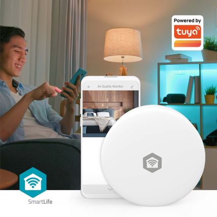 Monitor inteligente de calidad del aire SmartLife Wi-Fi Tuya