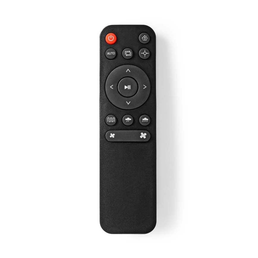 Aspiradora robótica inteligente con mopa 28W/2500 mAh Wi-Fi negra + mando a distancia