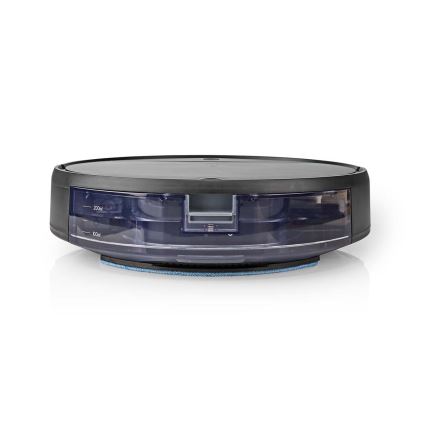 Aspiradora robótica inteligente con mopa 28W/2500 mAh Wi-Fi negra + mando a distancia