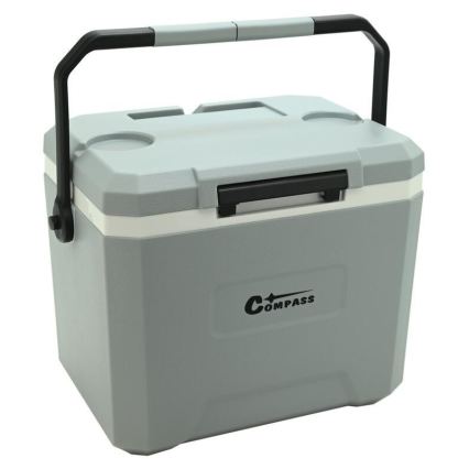 Nevera portátil con pack refrigerante de 16 l, gris