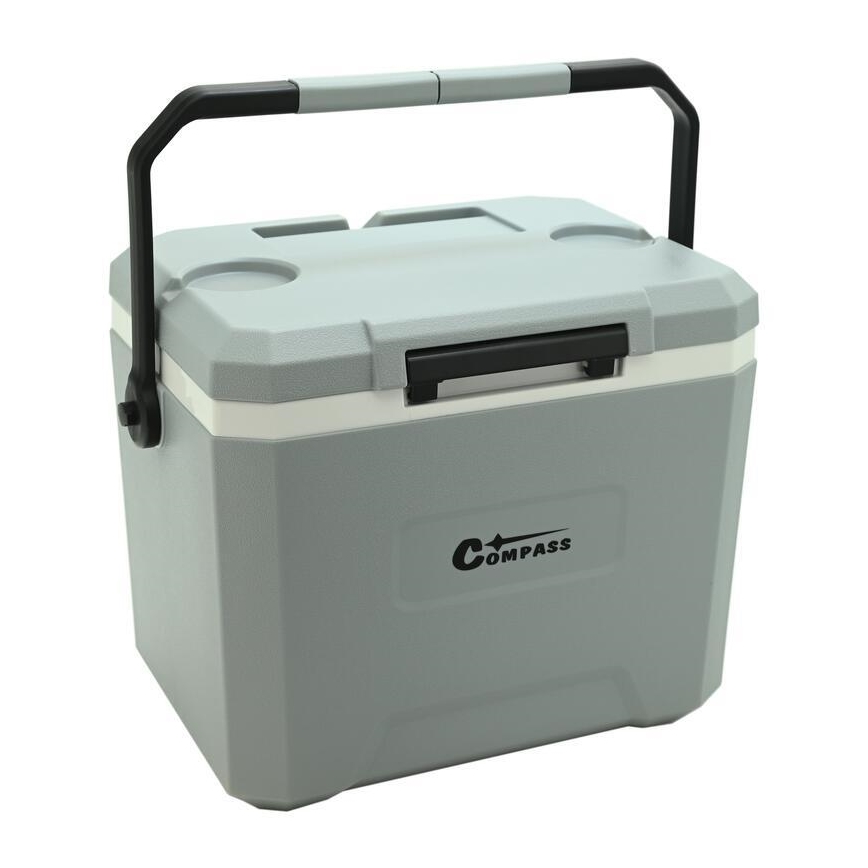 Nevera portátil con pack refrigerante de 16 l, gris