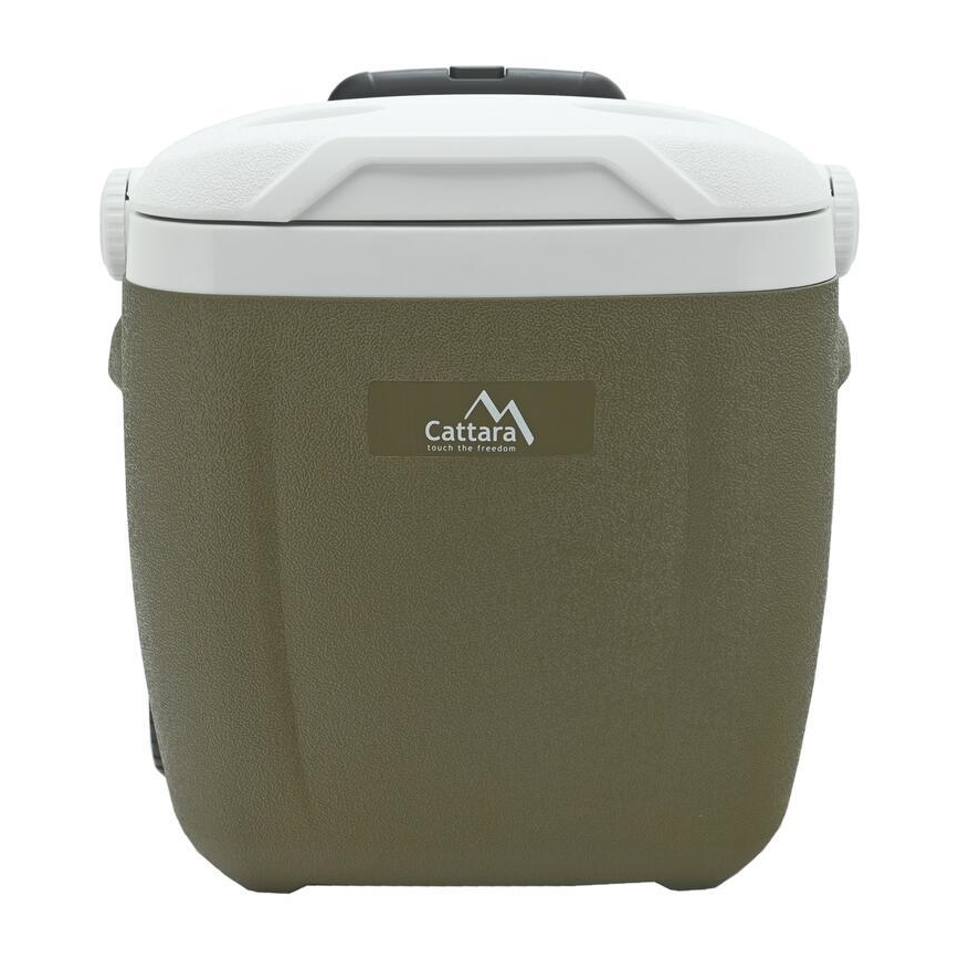Nevera portátil con ruedas 16 l, verde