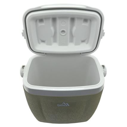 Nevera portátil con ruedas 16 l, verde