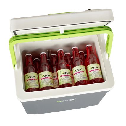 Nevera portátil para coche con función de calefacción 27 l 230V/12V/24V gris