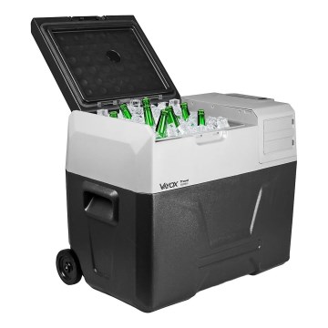 Nevera portátil para coche con pantalla LCD 40 l 230V/12V/24V negro