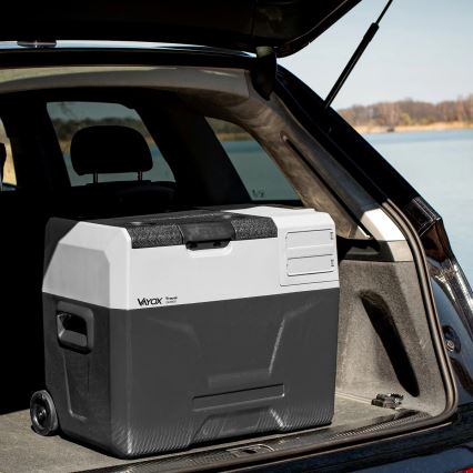 Nevera portátil para coche con pantalla LCD 40 l 230V/12V/24V negro