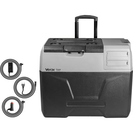 Nevera portátil para coche con pantalla LCD 40 l 230V/12V/24V negro