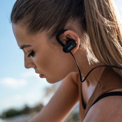 Niceboy HIVE sport 2 - Auriculares deportivos con micrófono IPX5 negros
