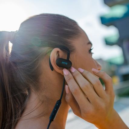 Niceboy HIVE sport 2 - Auriculares deportivos con micrófono IPX5 negros