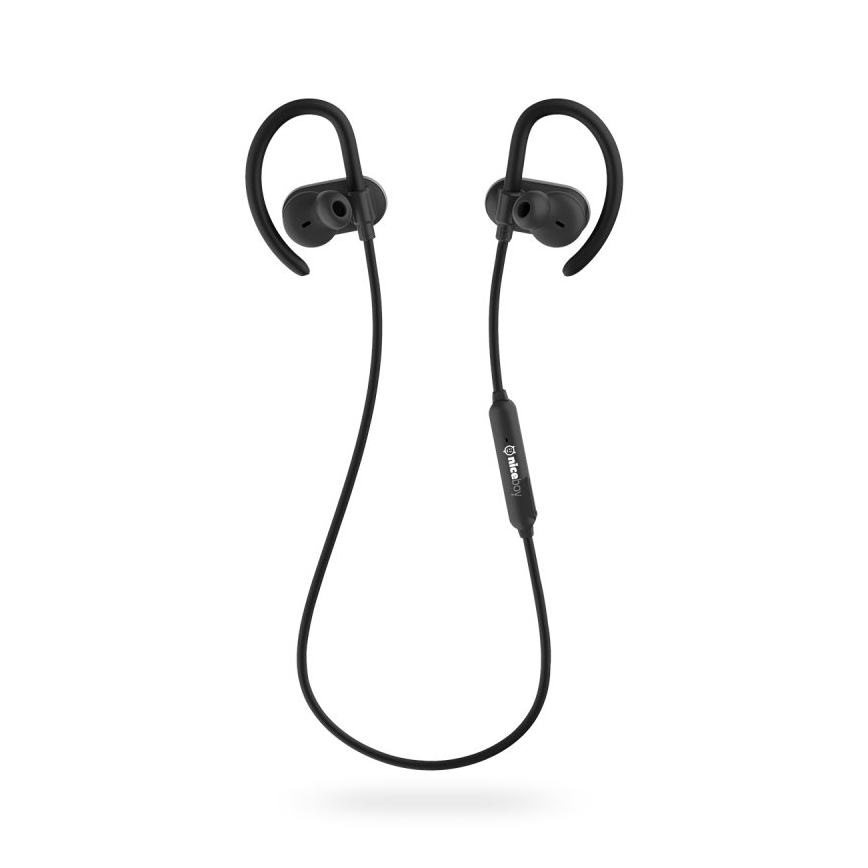 Niceboy HIVE sport 2 - Auriculares deportivos con micrófono IPX5 negros