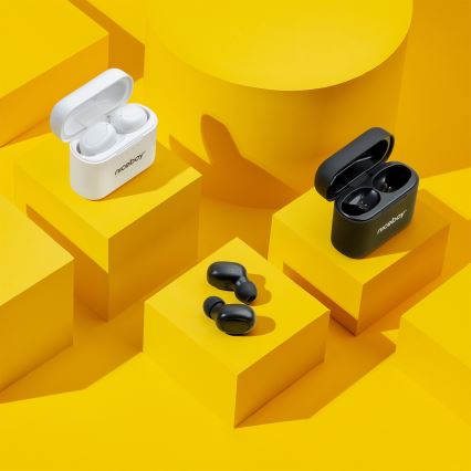 Niceboy Podsie 4 - Auriculares inalámbricos IP54 blancos