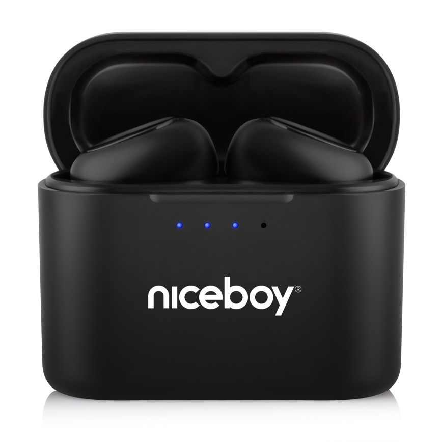 Niceboy Podsie 4 - Auriculares inalámbricos IP54 en negro