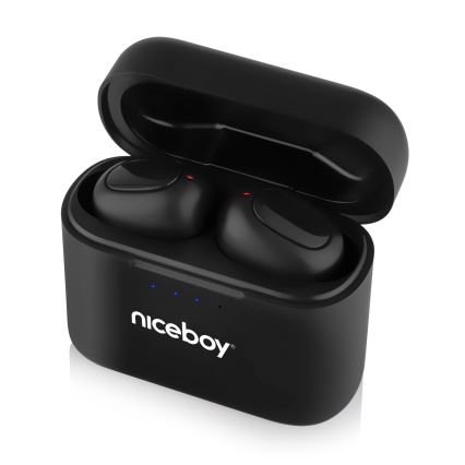Niceboy Podsie 4 - Auriculares inalámbricos IP54 en negro