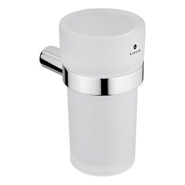 NIMCO BR 11058W-26 - Soporte para cepillos de dientes de pared BORMO vidrio mate/cromo brillante