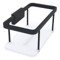 NIMCO Ki-14015-B-90 - Estante de pared de ducha KIBO negro mate/blanco