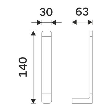 NIMCO MA 29055R-26 - Portarrollos de papel higiénico MAYA cromo brillante