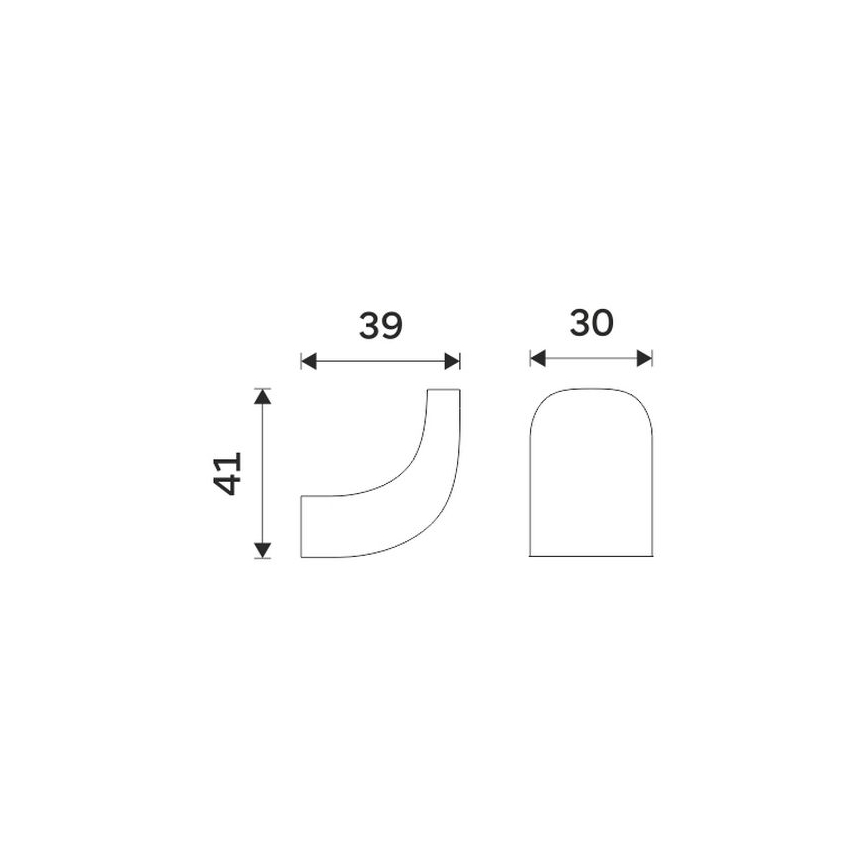 NIMCO NK 30054-26 - Percha de pared NIKAU cromo brillante